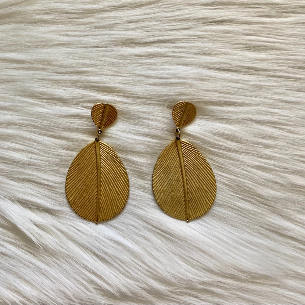 Golden Leave Earring
